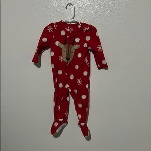Carter's Red and White Polka Dot Footies